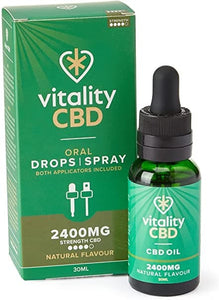 Vitality CBD Oral Drops I Spray - Dual Applicator