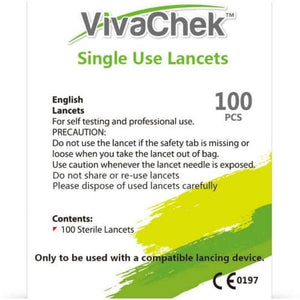 VivaChek Single Use Lancets 100s.