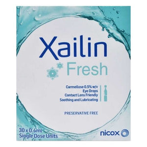Xailin Fresh Carmellose 0.5% w/v Eye Drops 30x0.4ml.