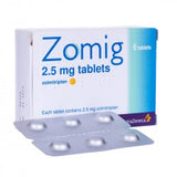 Zomig 2.5mg Tablets.