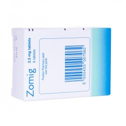 Zomig 2.5mg Tablets.